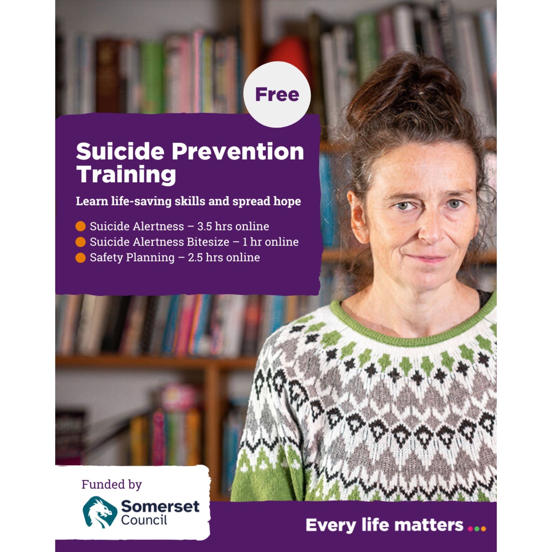 Click the poster for a link to training courses