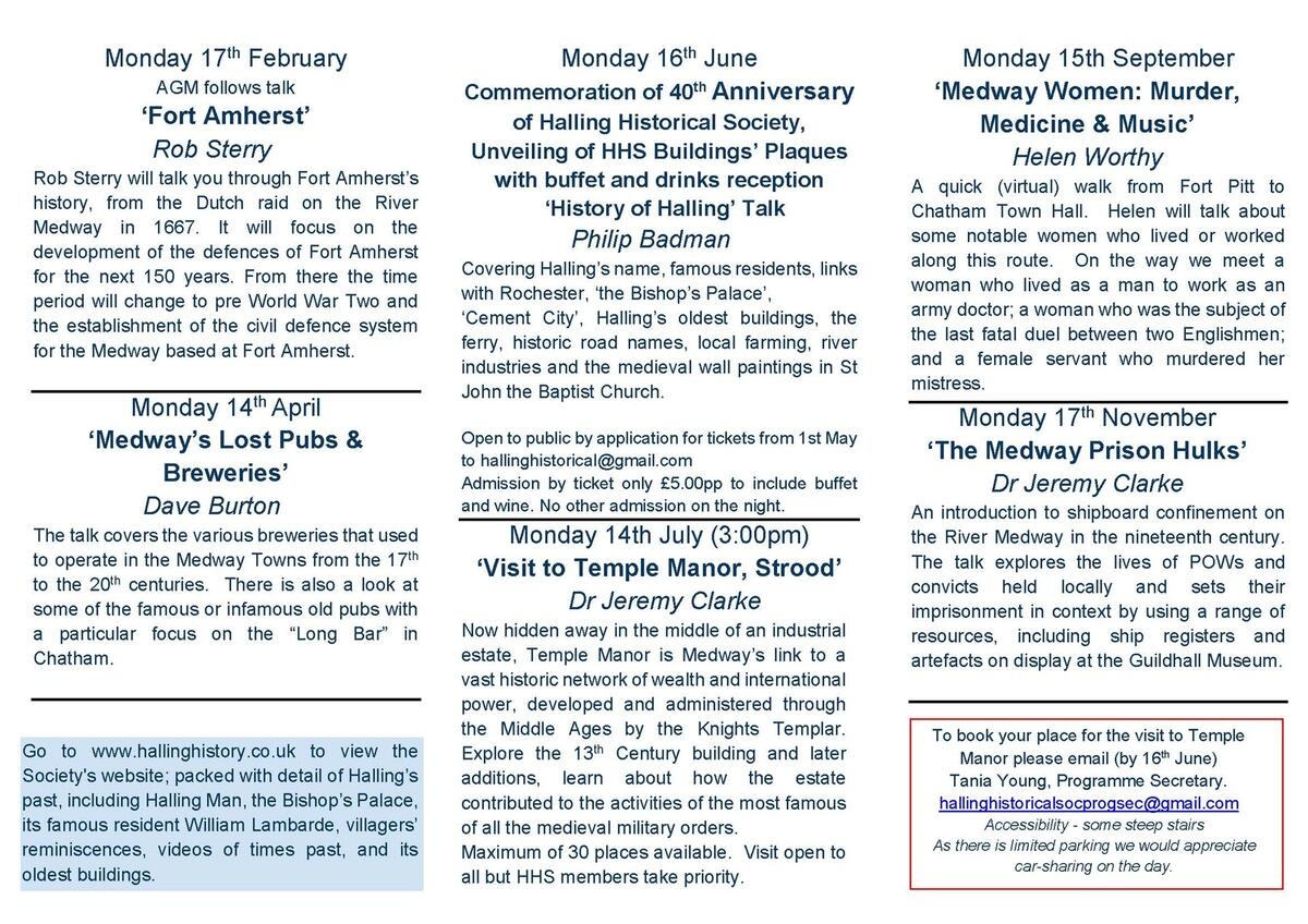 Halling Historical Society 2025 Archive