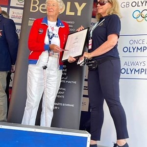 2018 - presentation of Olympic badge & certificate