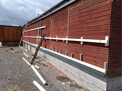 Ibstock Bowls Club Recladding the clubhouse