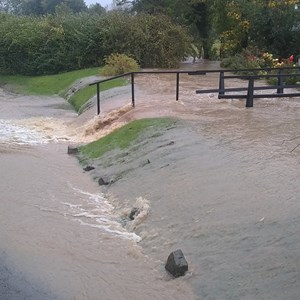 Seifton Brook Overflowing