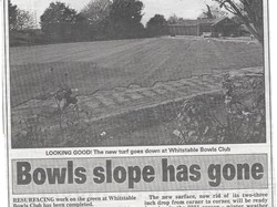 Whitstable Bowling Club Old photos/press articles