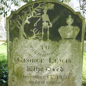 See below for the story of George Lewis's untimely demise