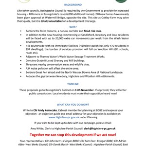 Highclere Parish Council Oakley Farm