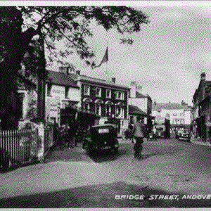 Bridge Street Andover  A postcard sent 25th October 1951
