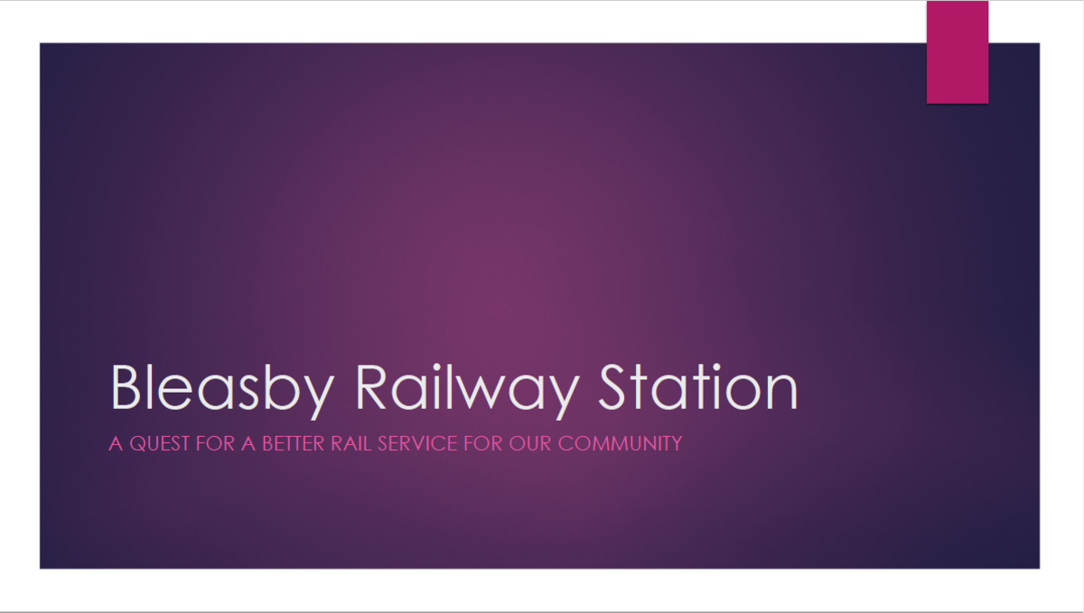 Bleasby Community Website Bleasby Rail Services Campaign