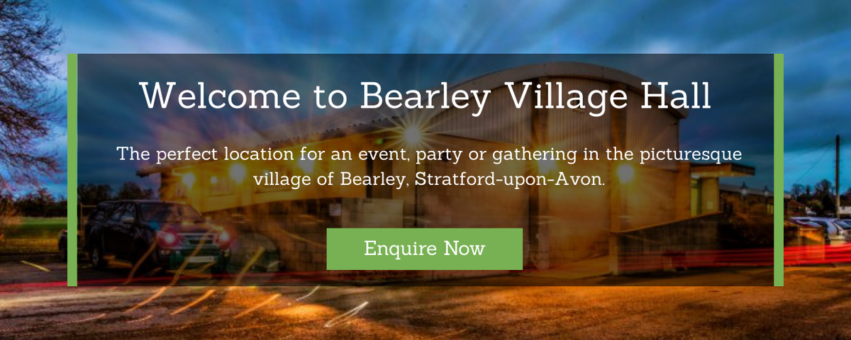 Bearley Village hall Home