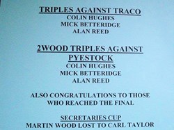 Mytchett Bowls Club External Competitions