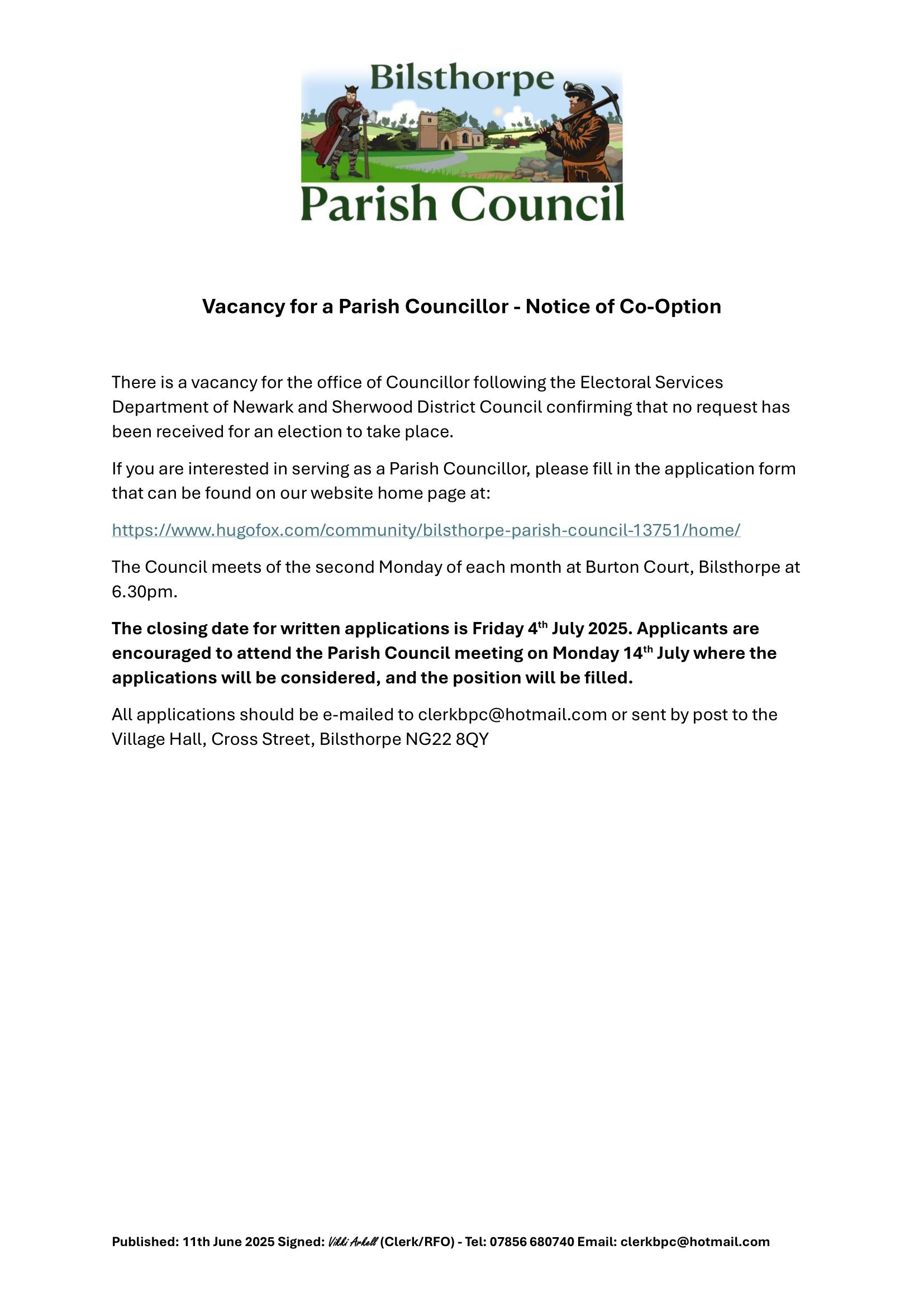 Bilsthorpe Parish Council Home Bilsthorpe Parish Council Home