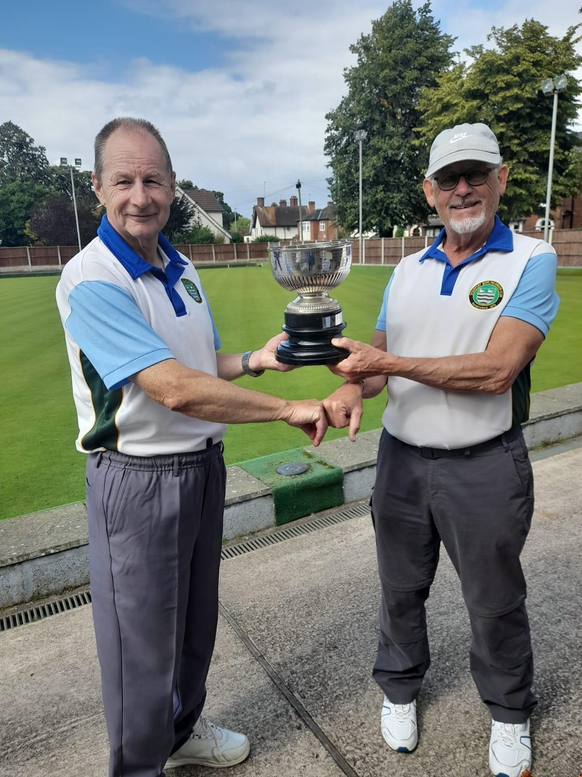 John Little with runner up Steve Evans.