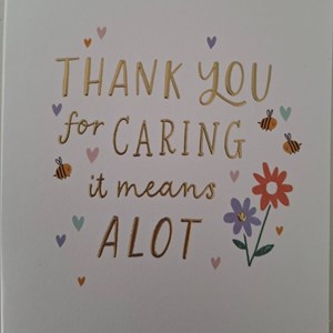 Thank you card from Roy