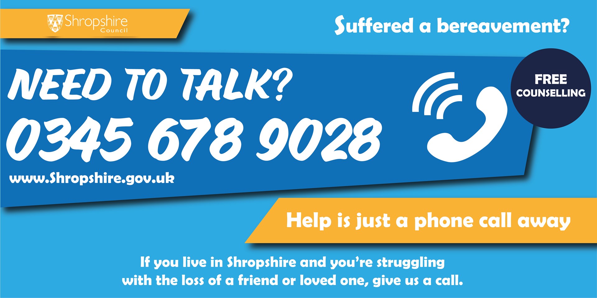 Shropshire Council Bereavement Helpline