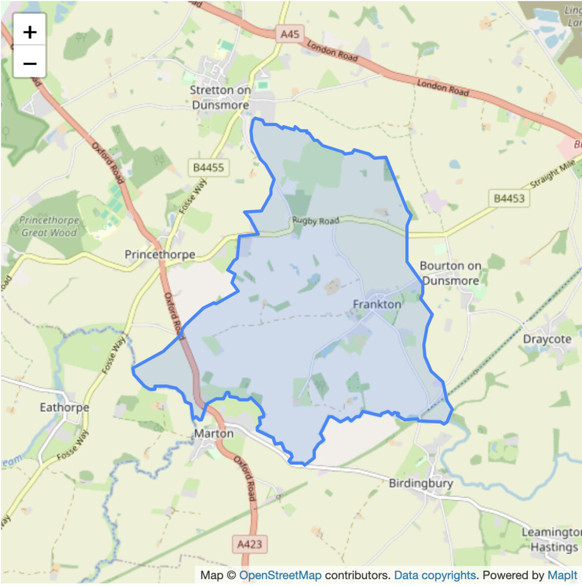 Source: mySociety MapIt. Contains public sector information licensed under the Open Government Licence v3.0.