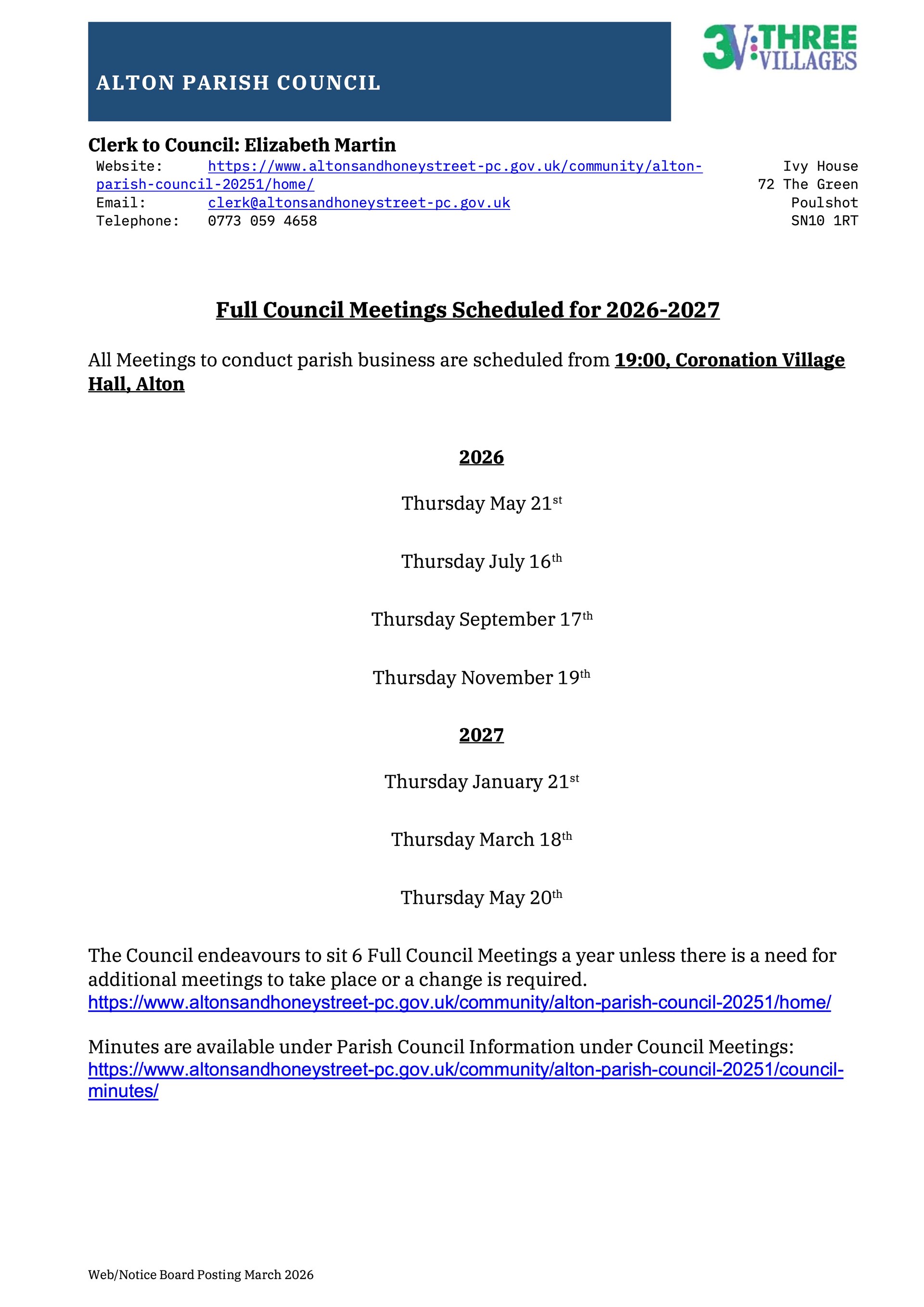 Alton Parish Council Home