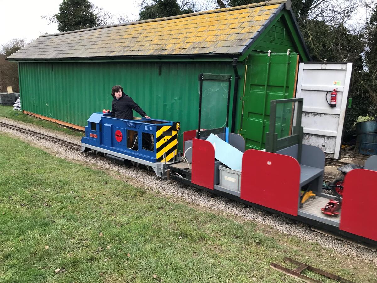 Nevada passing our Loco Shed.