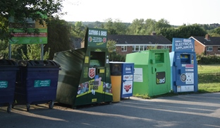 Recycling centre at Overton Hill