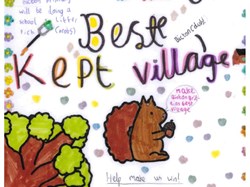 Posters created by the children of our community