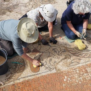 Washing the floor for the first time in 1700 years