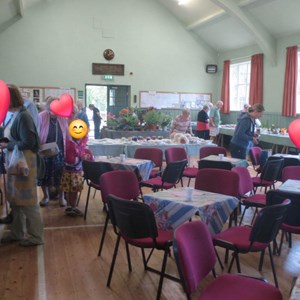 AI image of hall newly painted.