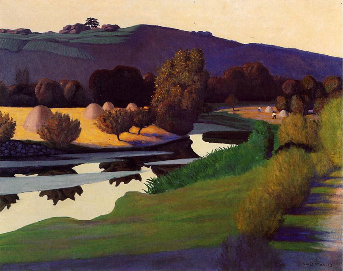1922. Evening on the Loire, oil on canvas, Felix Vallotton