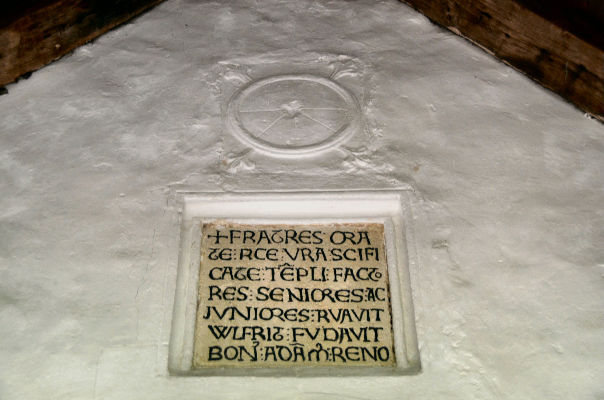 The Saxon Sundial in the South Porch