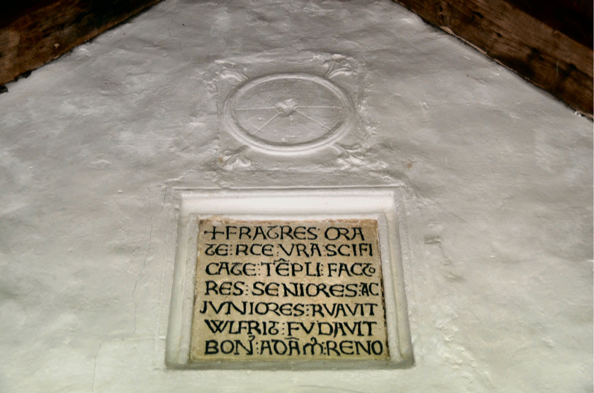 Saxon Sundial in South Porch