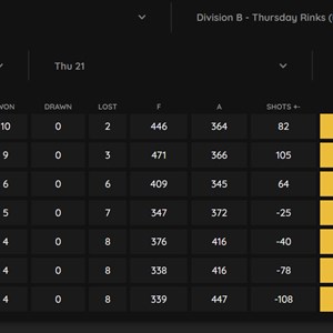 Ladies B&DWBA Division B