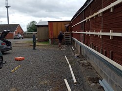 Ibstock Bowls Club Recladding the clubhouse