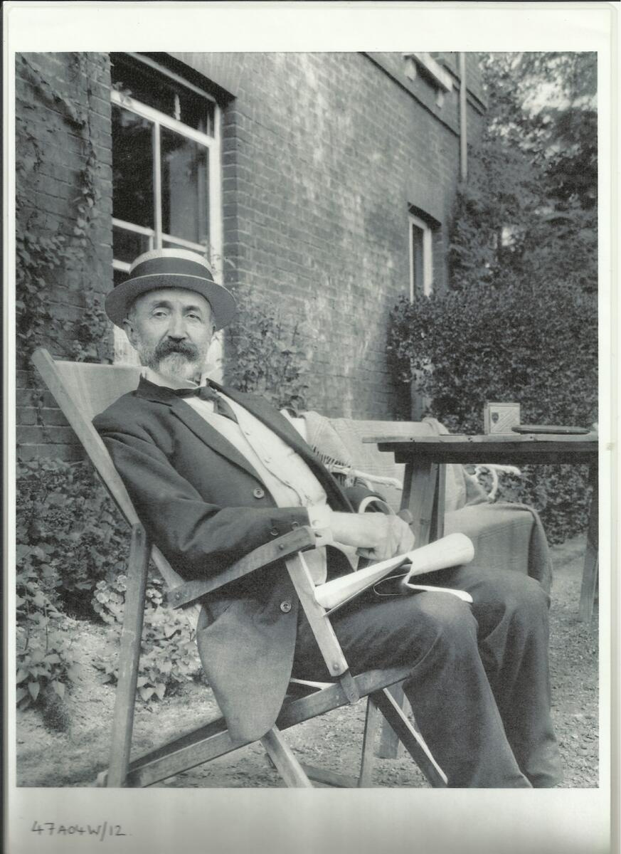 Winchester: The Friary Bowling Club; portrait of E W Ward, President 1908 & 1917