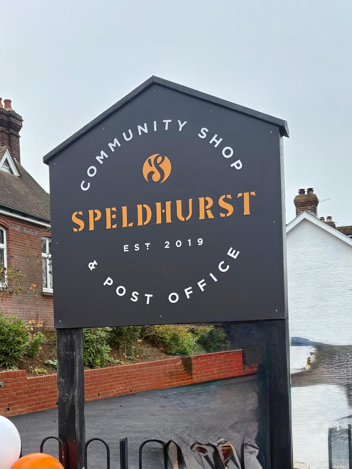 Speldhurst Community Shop and Post Office Sign
