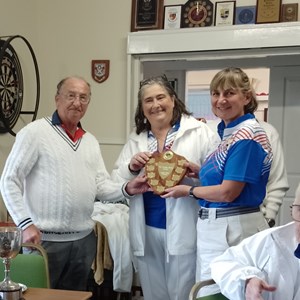 Ladies Pairs Chmpions 2025 Mandy Harris & Clare Morgan