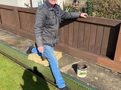 This season’s fence repaint