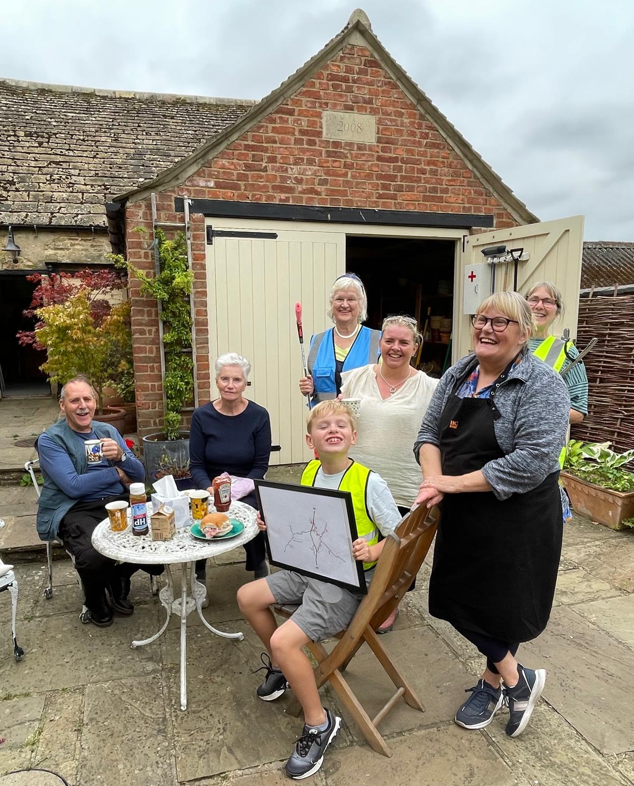 Bacon Butties being enjoyed by the workers