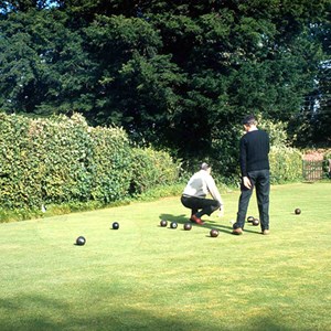 Playing on the green in the 1980's