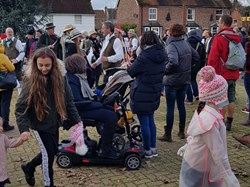 Morris dancers and families gather at The Allens