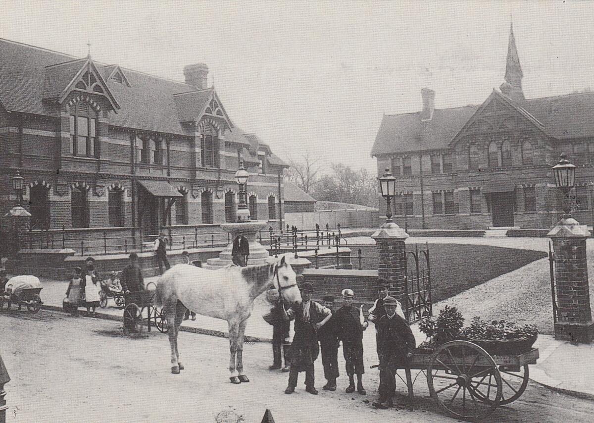 The Mechanics Institute (now the Curtis Museum) & Cottage Hospital at Crown Close 1882