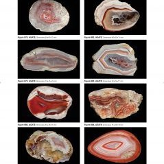 Wonderful agates from Marlbrook Quarry, Bromsgrove, Worcestershire - image taken from Minerals of the English Midlands book by Roy E Stanley