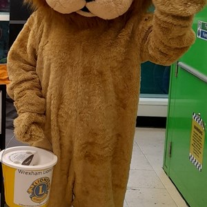 Loe our Lion is here to take your Donations