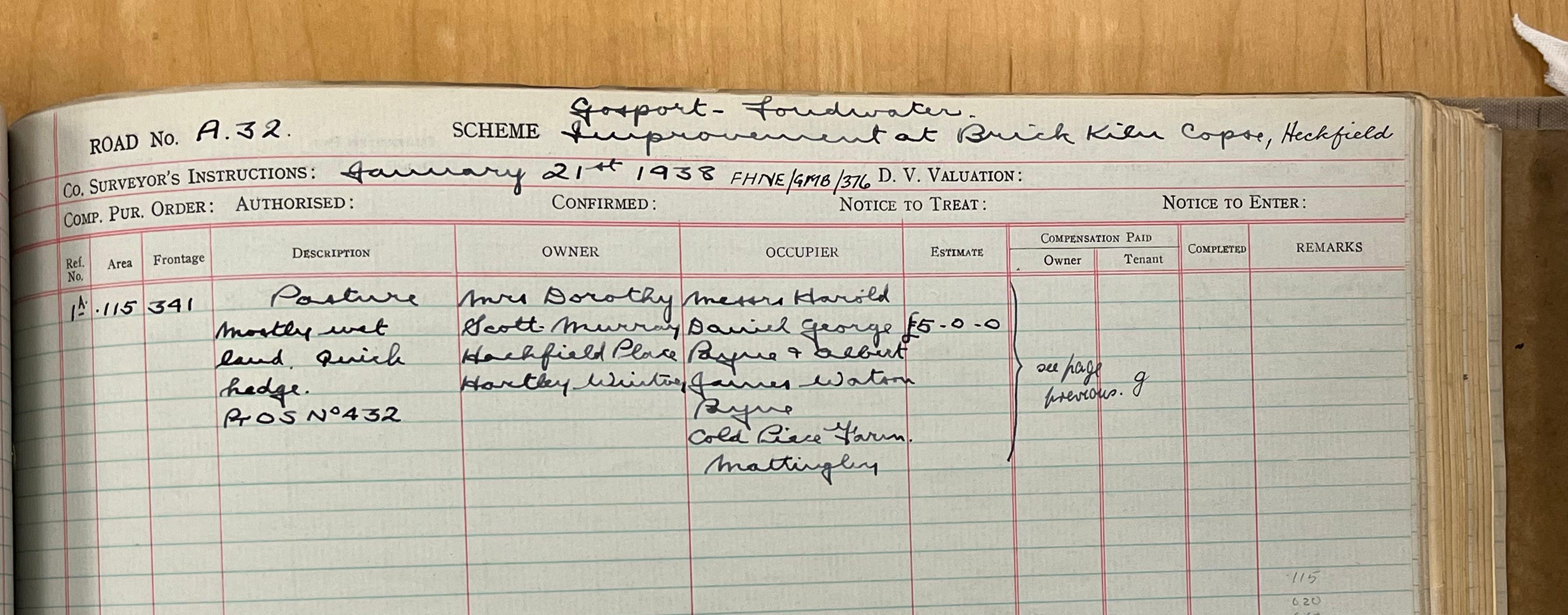 Parish of Heckfield Heckfield A32 Bypass
