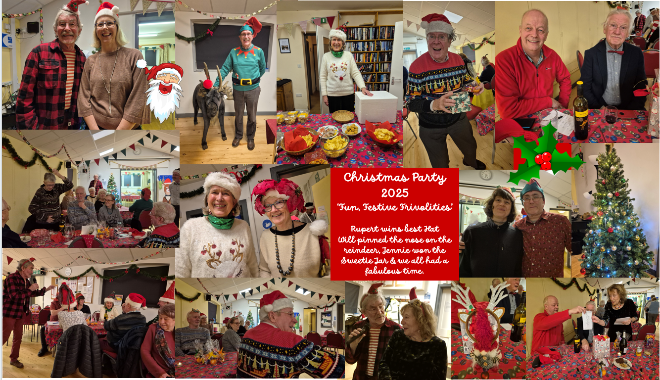 Christmas Party 2025 'Fun Festive Frivolities' - a most successful evening with much joy and laughter