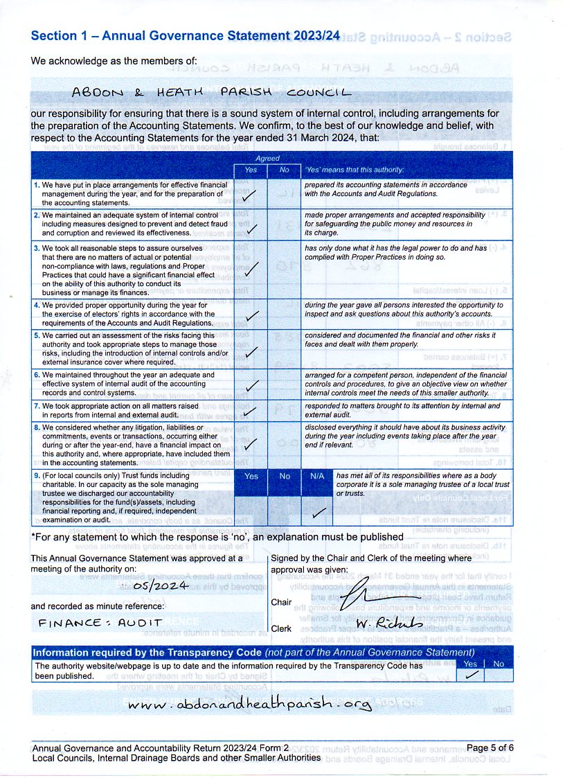 Annual Governance Statement 2023-24