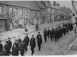 Troops in the High Street.