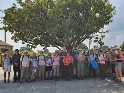 The "Easier Walks" group on the first day.