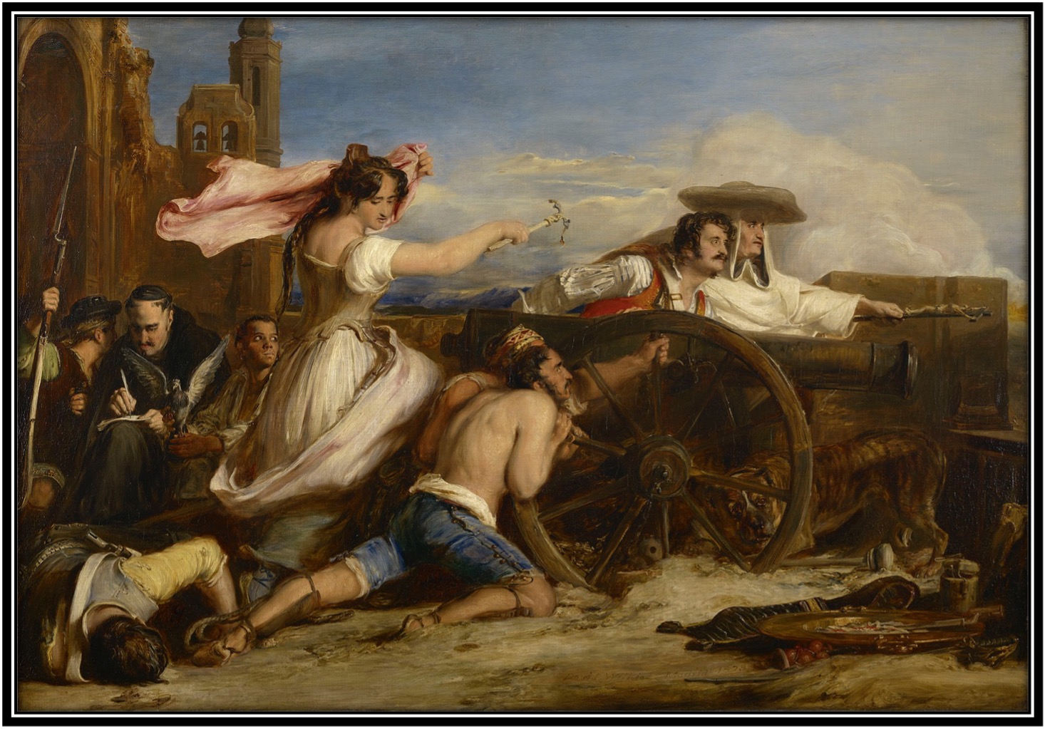 1825. The Defence of Saragossa, oil on canvas, Sir David Wilkie, R.C.Trust