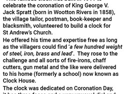 Wootton Rivers Church Clock explanation.