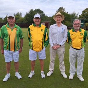 Finalists Men's Pairs - Mark Simmons, Fred Thorpe, George Butler & Joe Hughes