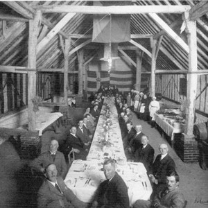 1925 Harvest Supper, Tithe Barn, Postling Court