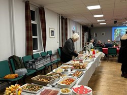 A marvellous Jacob's join supper. Special thanks to all who provided the dishes