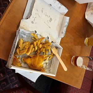 Fish & Chip supper after our skittles evening