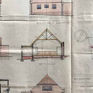 1935: Original architectural drawings for Jubilee Hall